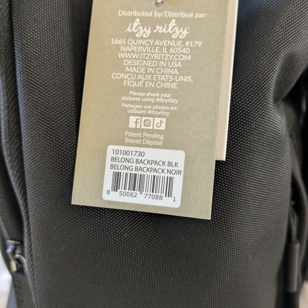 Itzy Ritzy Charcoal Men's Backpack - Picture 5 of 5